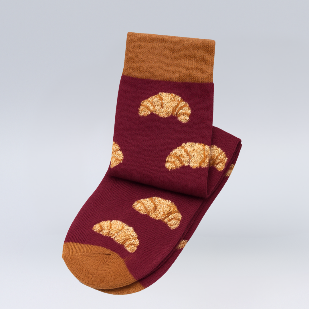 Skarpetki w Rogale (bordo)